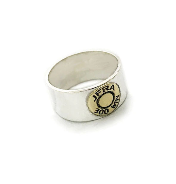 anillo culata personalizado en oro amarillo y plata