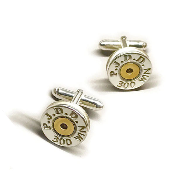 Gemelos De Cartucho De Escopeta Plata - Regalo Hombre En Caja Onyx Art