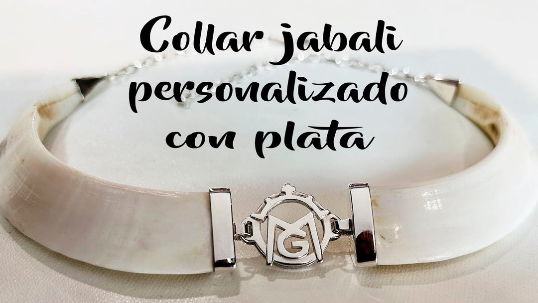 Collar de Jabalí Personalizado con Plata | Joyas de Caza Madrid