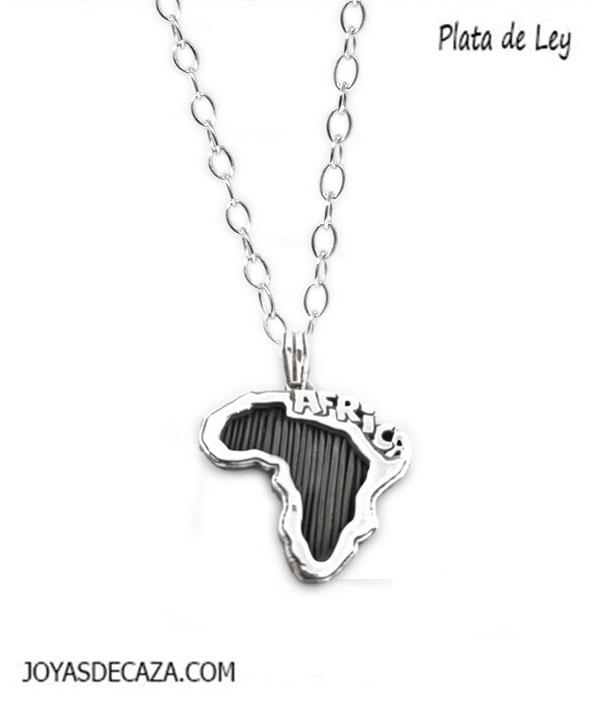 collar pelo bufalo africa con plata