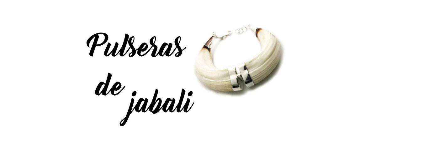 pulsera jabali personalizada con plata