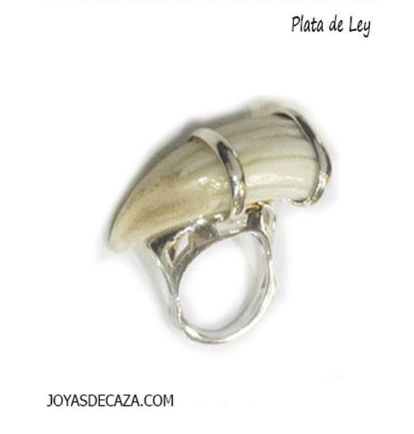 sortija jabali con plata