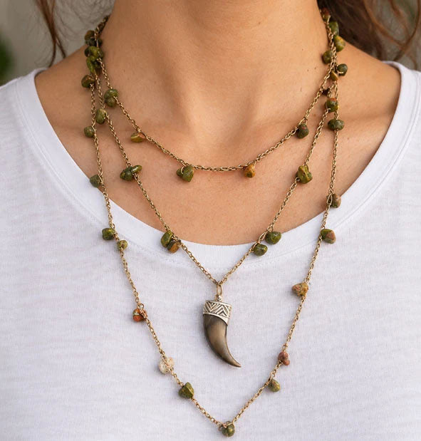 Collar Alma Bohemia de piedras semipreciosas y plata de ley 