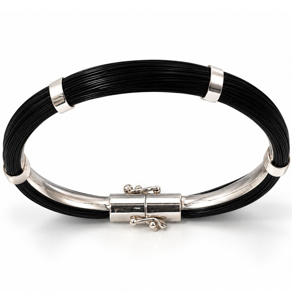 Pulsera Pelo Jirafa Tubo Redondo 7 mm Plata 925 – Joyas de Caza