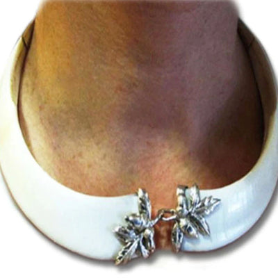 collar jabali centro hojas bellotas con plata