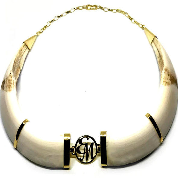 collar jabali personalizado con oro 18 kilates 5