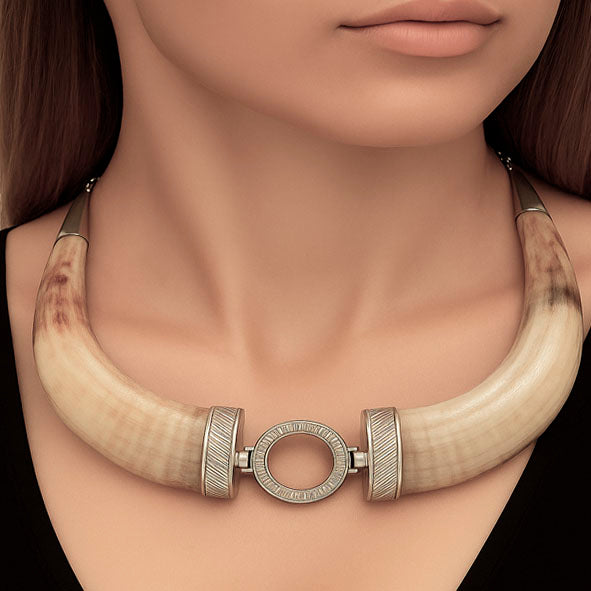 conjunto-de-collar-y-pulsera-jabali-tallado-africa-en-plata-foto-6