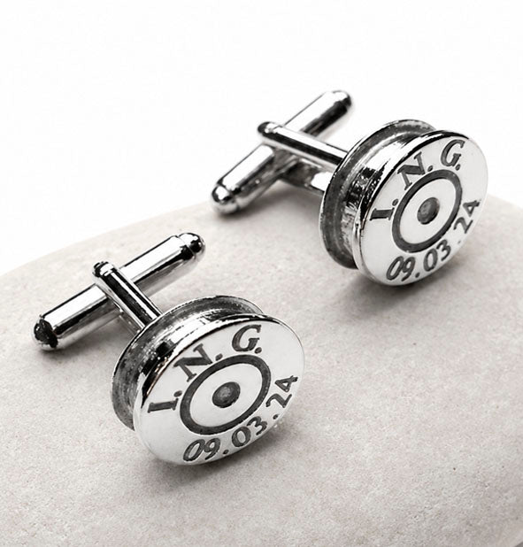Gemelos artesanales Joyas de Caza en plata 925 con diseño cinegético personalizado