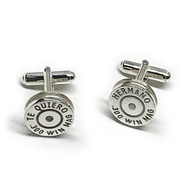 Regalo original para cazador con gemelos personalizados de plata de ley Joyas de Caza