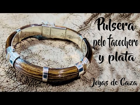 Warthog Hair Half-Round Bracelet 10mm | Hinges in 925 Silver