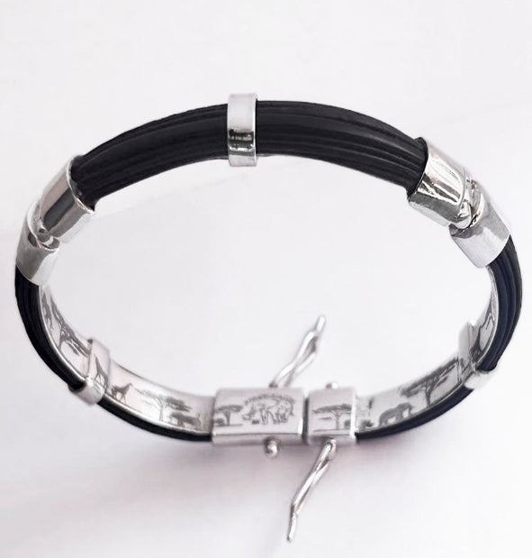 pulsera-7-milimetros-media-cana-pelo-bufalo-con-cierre-en-plata-de-ley-foto-2