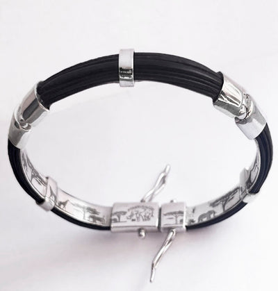 pulsera-7-milimetros-media-cana-pelo-bufalo-con-cierre-en-plata-de-ley-foto-2