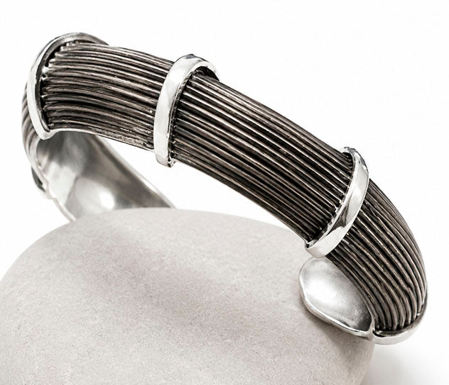 Pulsera pelo de búfalo africano 18 mm unisex - ajuste interior