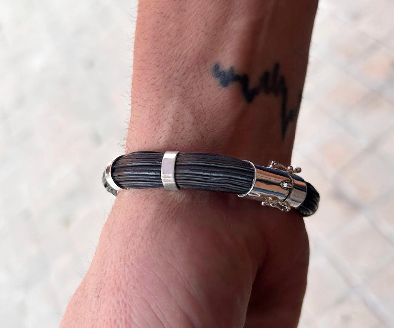pulsera-carril-doble-cabeza-elefante-con-pelo-de-bufalo-y-plata-de-ley-8