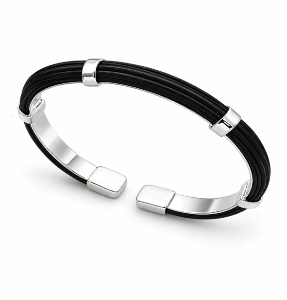 Pulsera Media Caña Pelo de Búfalo y Plata 925 | 7 mm | Joyas de Caza