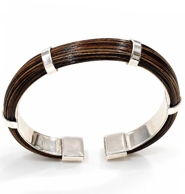 Pulsera Pelo Facochero Media Caña 12mm | Plata de Ley 925 - Joyas de Caza