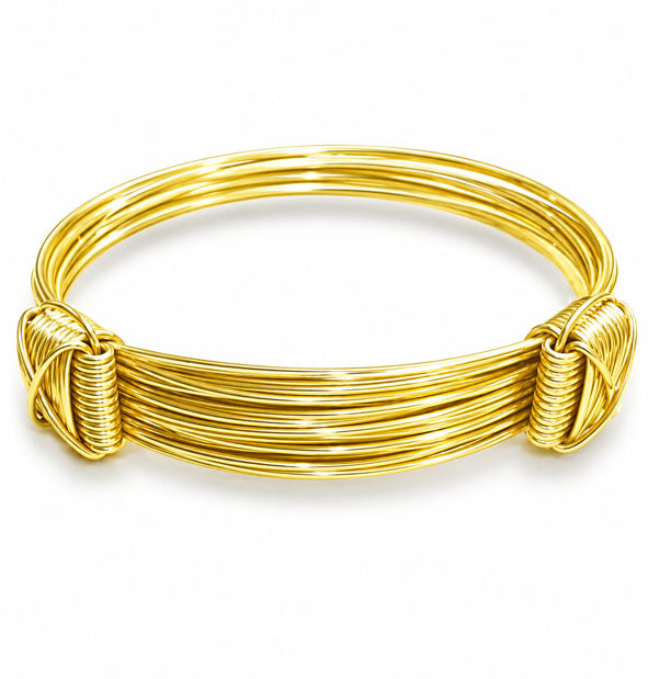 Pulsera 12 Hilos Nudos Corredizos en Oro 18 K  11 mm Joyas de Caza vista frontal