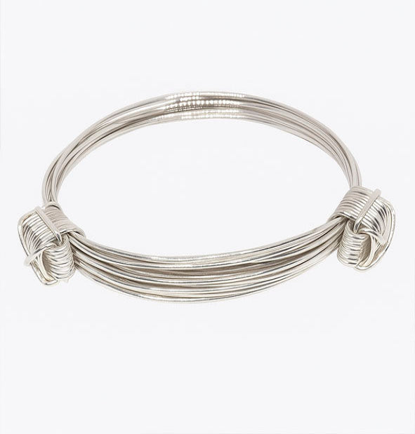 Pulsera nudos corredizos 7 hilos plata de ley 925 artesanal unisex Joyas de Caza