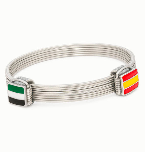 pulsera-nudos-corredizos-con-bandera-de-Espana-y-bandera-Extremadura-en-plata-de-ley-4