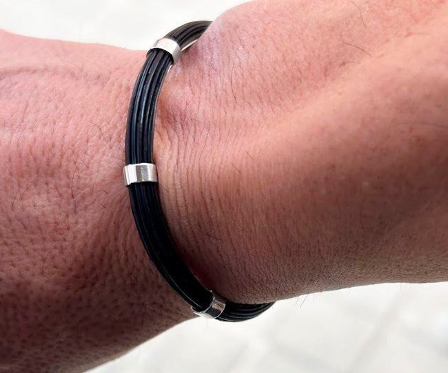 pulsera-pelo-tubo-fino-en-pelo-de-bufalo-con-plata-foto-26