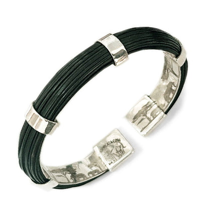 pulsera-rigida-media-cana-pelo-bufalo-en-plata-12-mms-ancho-foto-10