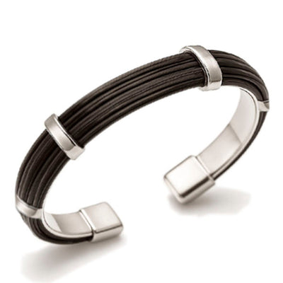 pulsera-rigida-plana-pelo-bufalo-con-plata-12-mms-ancho-foto-16
