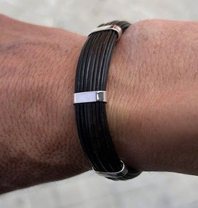 pulsera-rigida-plana-pelo-bufalo-con-plata-12-mms-ancho-foto-35