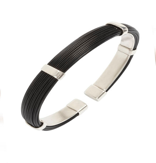 pulsera-rigida-plana-pelo-jirafa-con-plata-7-mms-ancho-foto-6