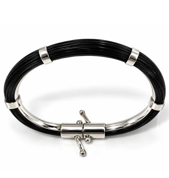 Pulsera Pelo Jirafa Tubo Redondo 7mm | Plata de Ley 925 - Joyas de Caza